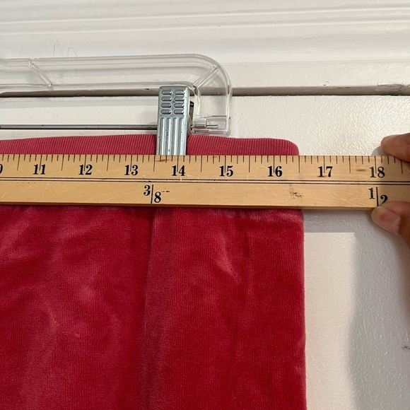 Juicy Couture Vintage 90s Y2K Pink Velour Track‎ Pants Sz. M - Picture 7 of 10